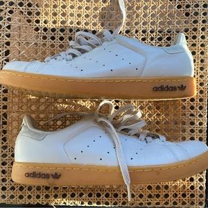Adidas Stan Smith II 808907 / Leather Beige / Brown Size US 9 / Free Shipping!